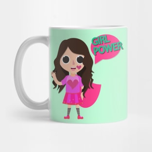 Girl power kids cute cartoon Mug